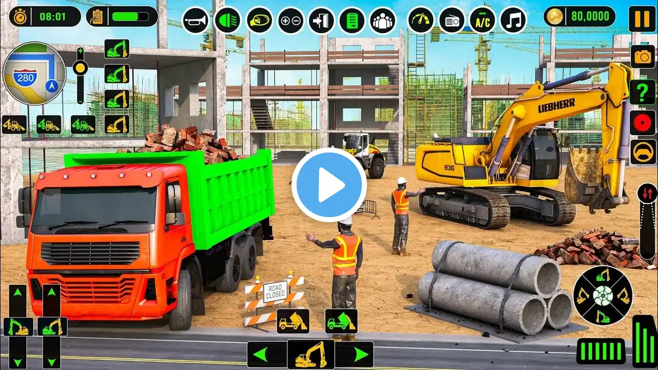 Real City Road Construction Jcb Road Construction - Jcb Game 3d City Construction " Ios & Android