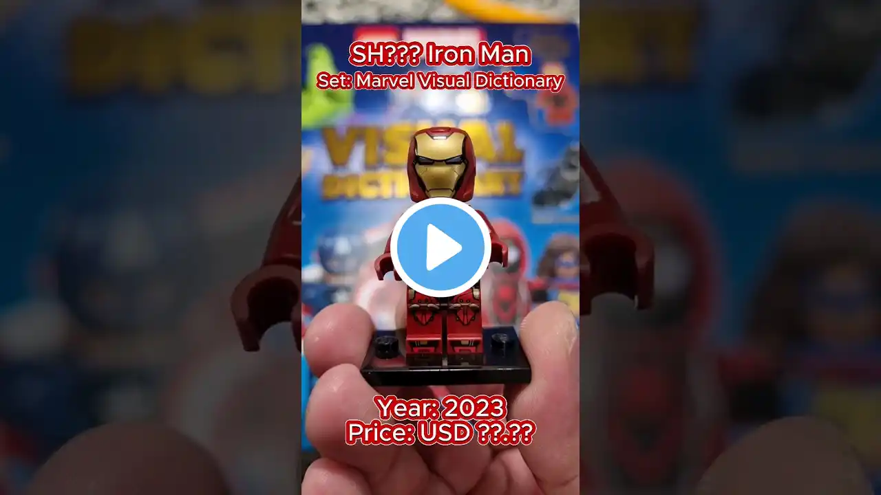 World's 1st Lego Marvel Visual Dictionary Exclusive 2023 Iron Man MK64 (SH???). #lego #marvel