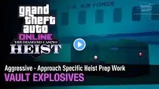 Gta Online Vault Explosives Prep SOLO Diamond Casino Heist aggressive approach | Marathi