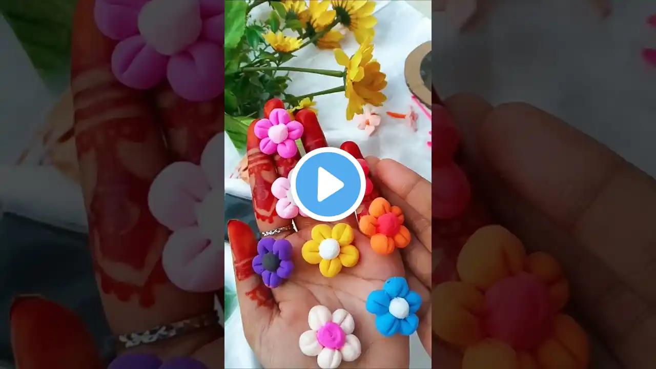 DIY beautiful clay art 🌷✨ #shortsviral #shorts #viralvideo