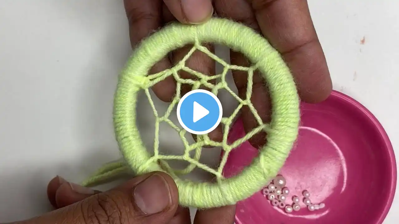 Beautiful Woolen Craft Ideas #heenadholakiya #handembroidery #woolencraft #diyhandembroidery