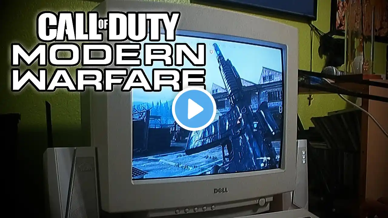 Modern Warfare 2019 on a 1999 CRT Monitor!