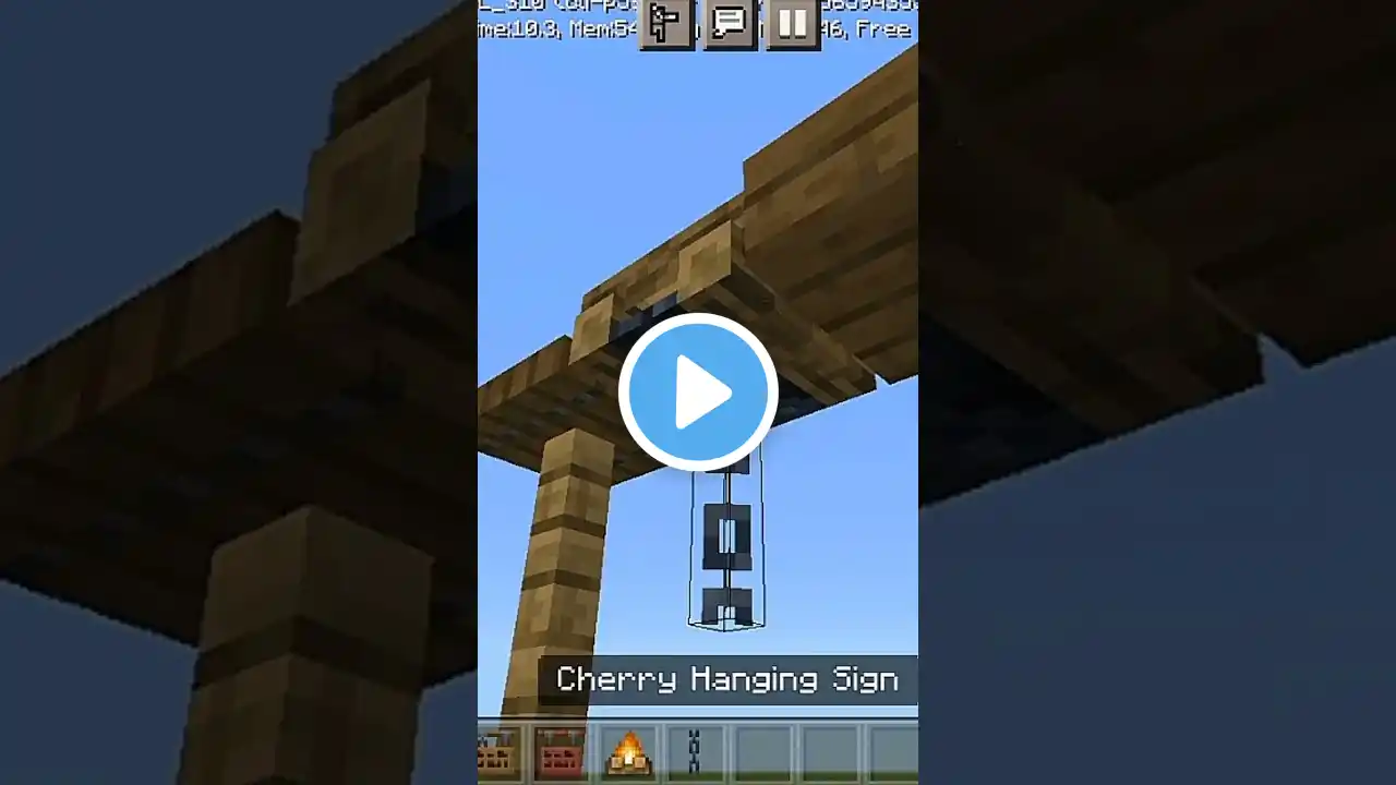 Hanging Meat 🥩 in Minecraft #shorts #short #minecraftshorts #minecraft #shortsfeed #ytshots #ytshort