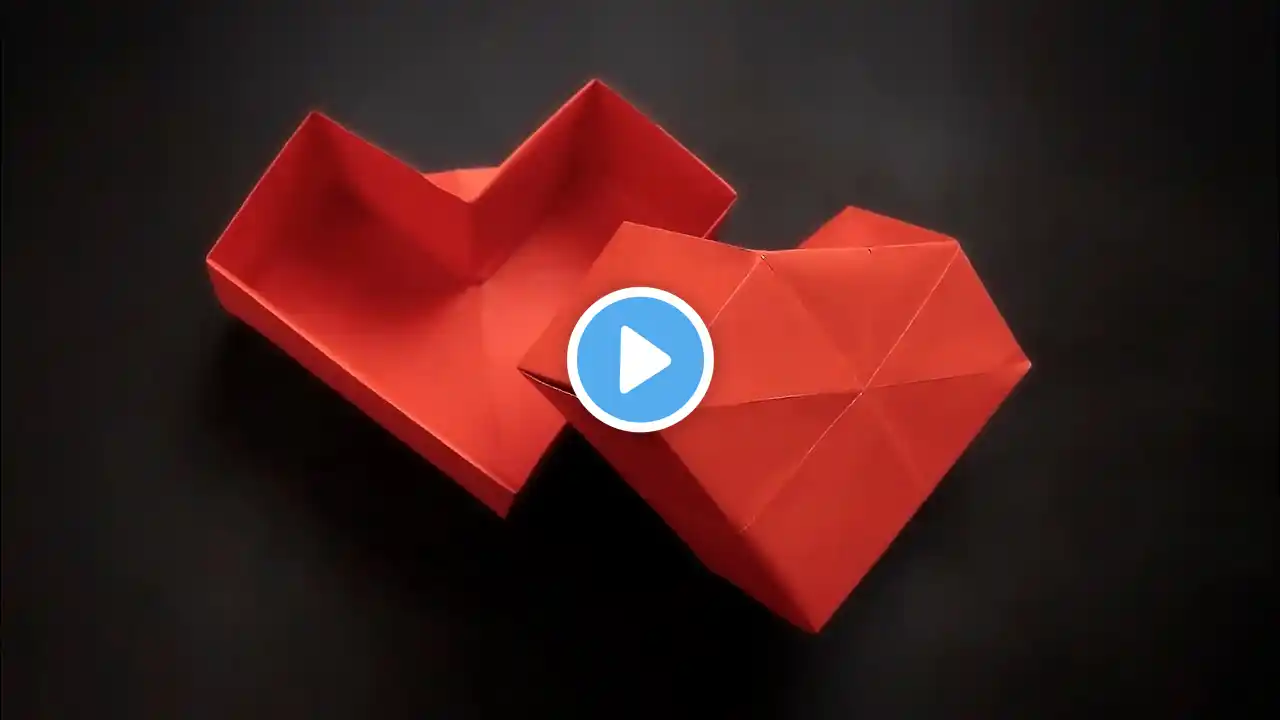 Origami Heart Box With a Lid - How to Fold