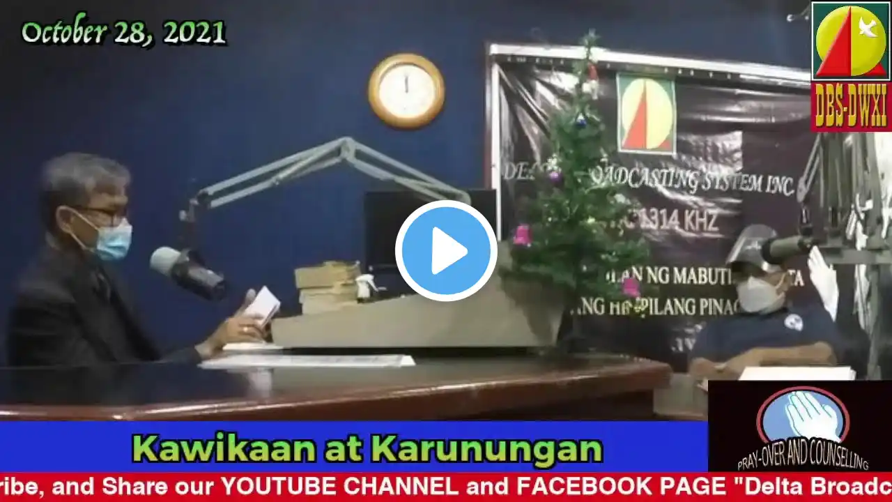 DWXI 1314 AM Livestream (Thursday - October 28, 2021) #kawikaanatkarunungan