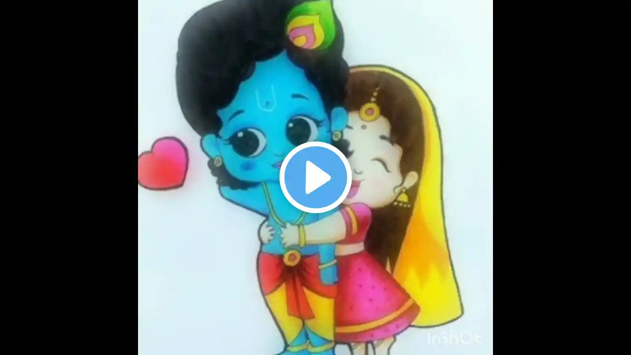 Radha Krishna drawing😍 #radhakrishna #trending #ytshorts #explore #art #love #beautiful #colors