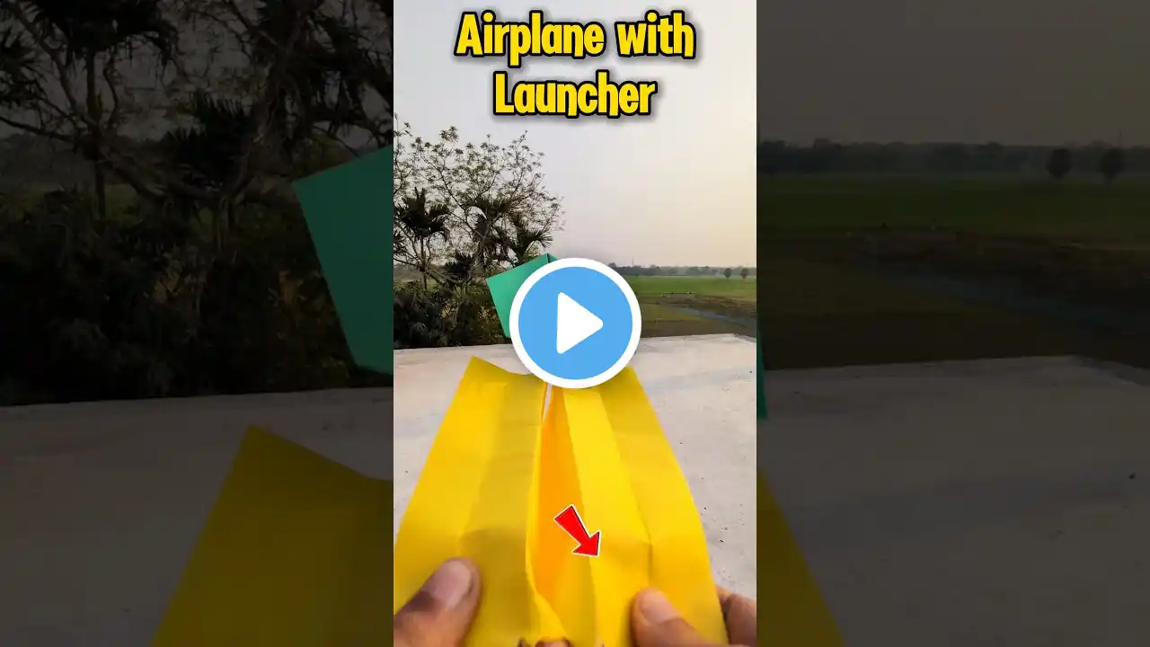 🚀 Ultimate Paper Airplane with Launcher Tutorial! ✈️