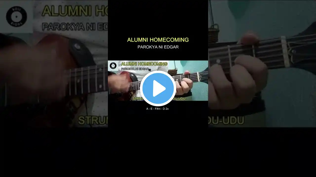 Alumni homecoming- Parokya ni edgar (Easy Guitar Chords Tutorial) #shorts