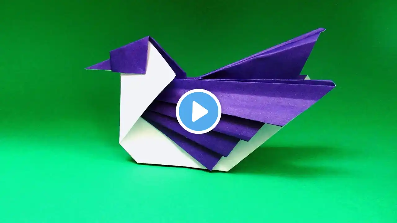 DIY paper bird How to make an origami bird