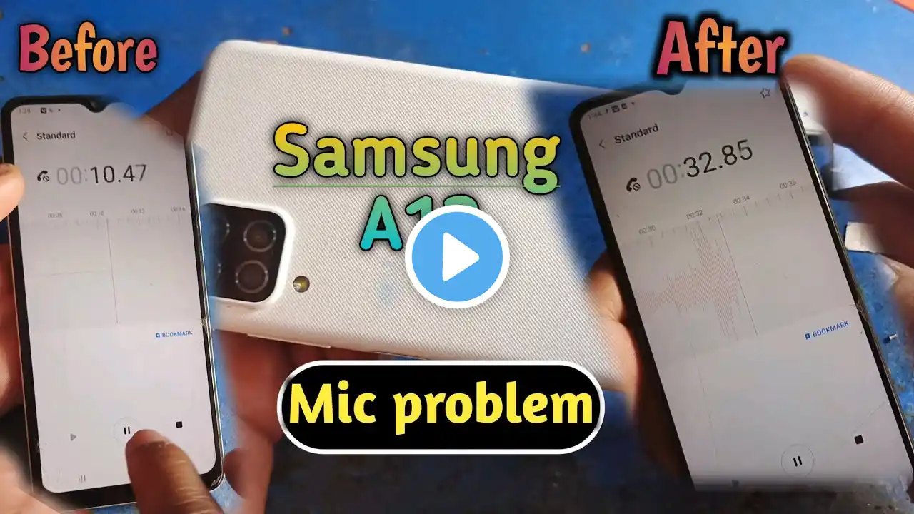 Samsung A12 mic not working // samsung a12 mic problem