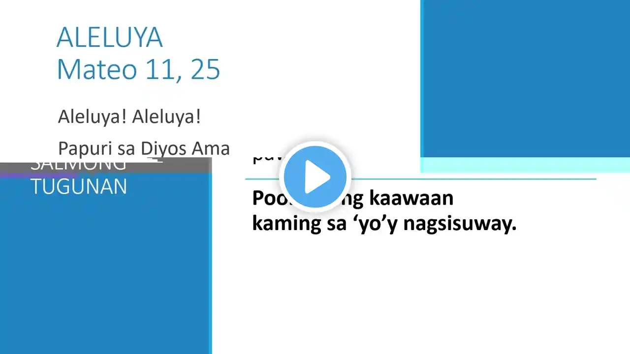 Mga Pagbasa para sa  January 28, 2022 Tagalog Bible Reading