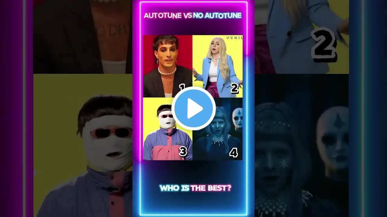 AUTOTUNE vs NO AUTOTUNE | who is the best?  #shorts #tiktokviral #popularmusic #genius #noautotunes