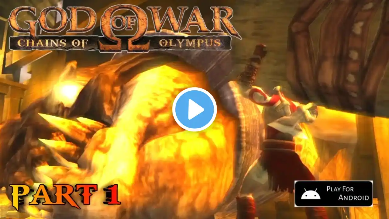 God of War Chain of Olympus Part 1 | The Shores of Attica | Play For Android | PsP Game |#godofwar