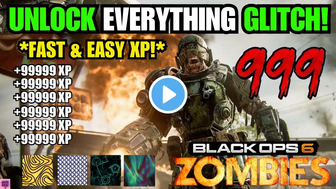 SOLO XP GLITCHES AFTER PATCH BO6 (LEVEL 1000 AFK XP GLITCH / INSTANT KILL GLITCH) BO6 ZOMBIES GLITCH