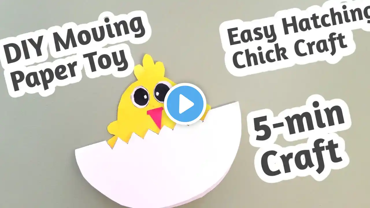 Cute Paper Hatching Chick Craft | Diy Moving  Paper Toy | How To Make Easy Chick Paper Craft