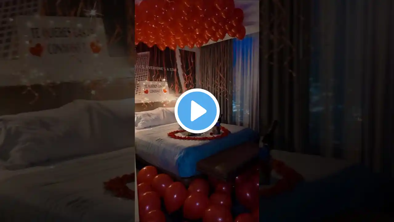 Romantic birthday room decoration ideas | birthday | surprise for girlfriend | birthday gift