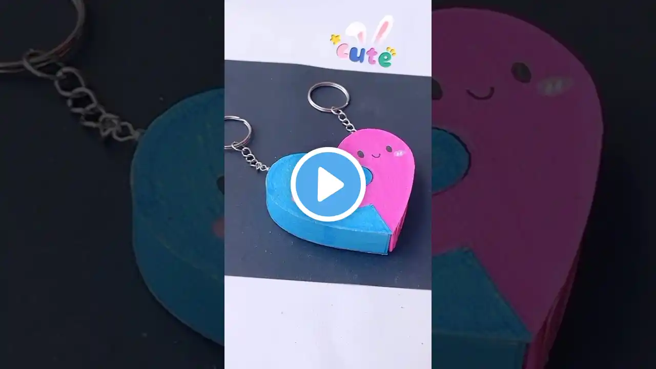 💝DIY BFF keychains💝 #shorts #tonniartandcraft #art #love #diy #craft