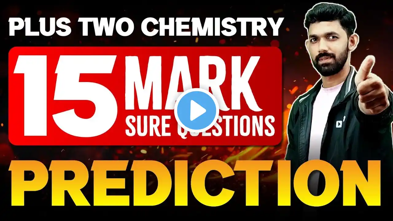 Plus Two Chemistry Public Exam | 15 Mark Sure Questions in  | Exam Winner