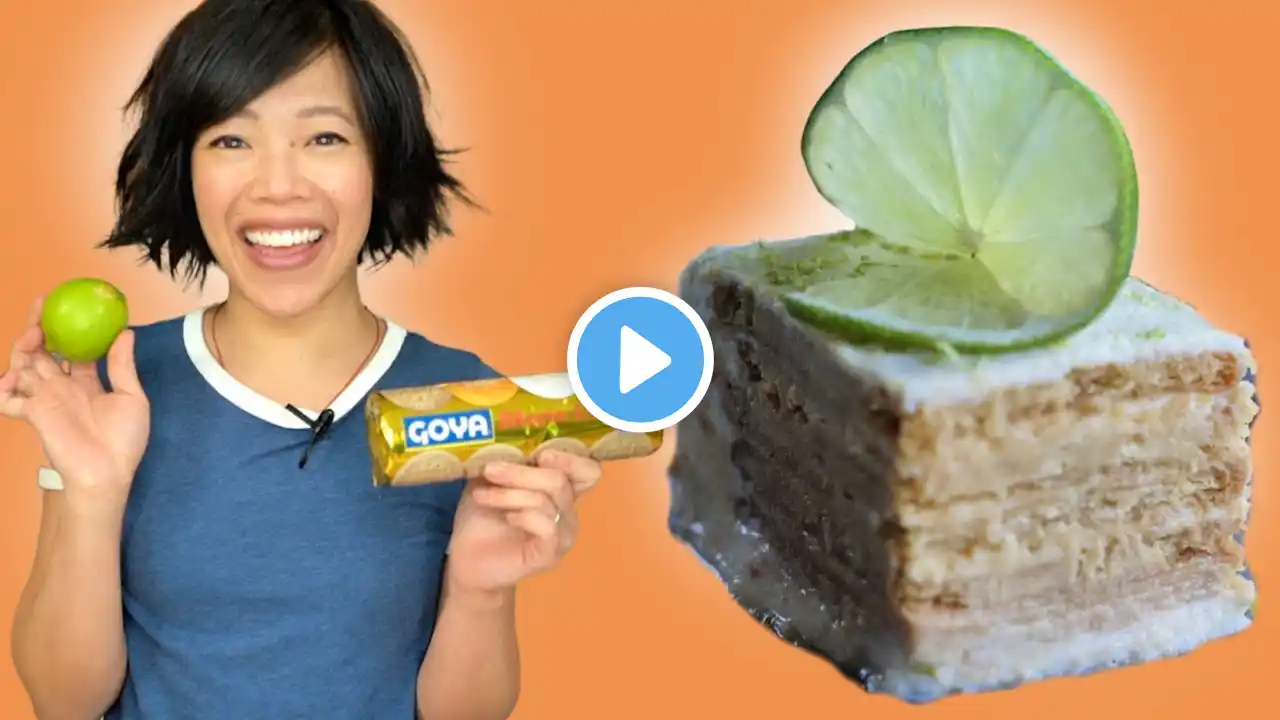 4-Ingredients, 10 minutes -- Lime Maria Icebox Cake -- Carlota de Limon