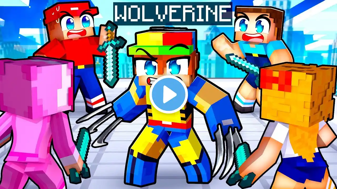 HUNTERS vs WOLVERINE SPEEDRUNNER in Minecraft!