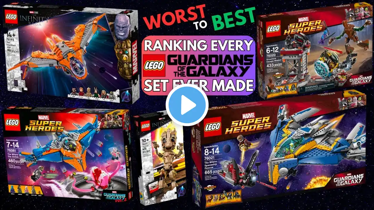 Every LEGO Guardians of the Galaxy Set RANKED: WORST to BEST!