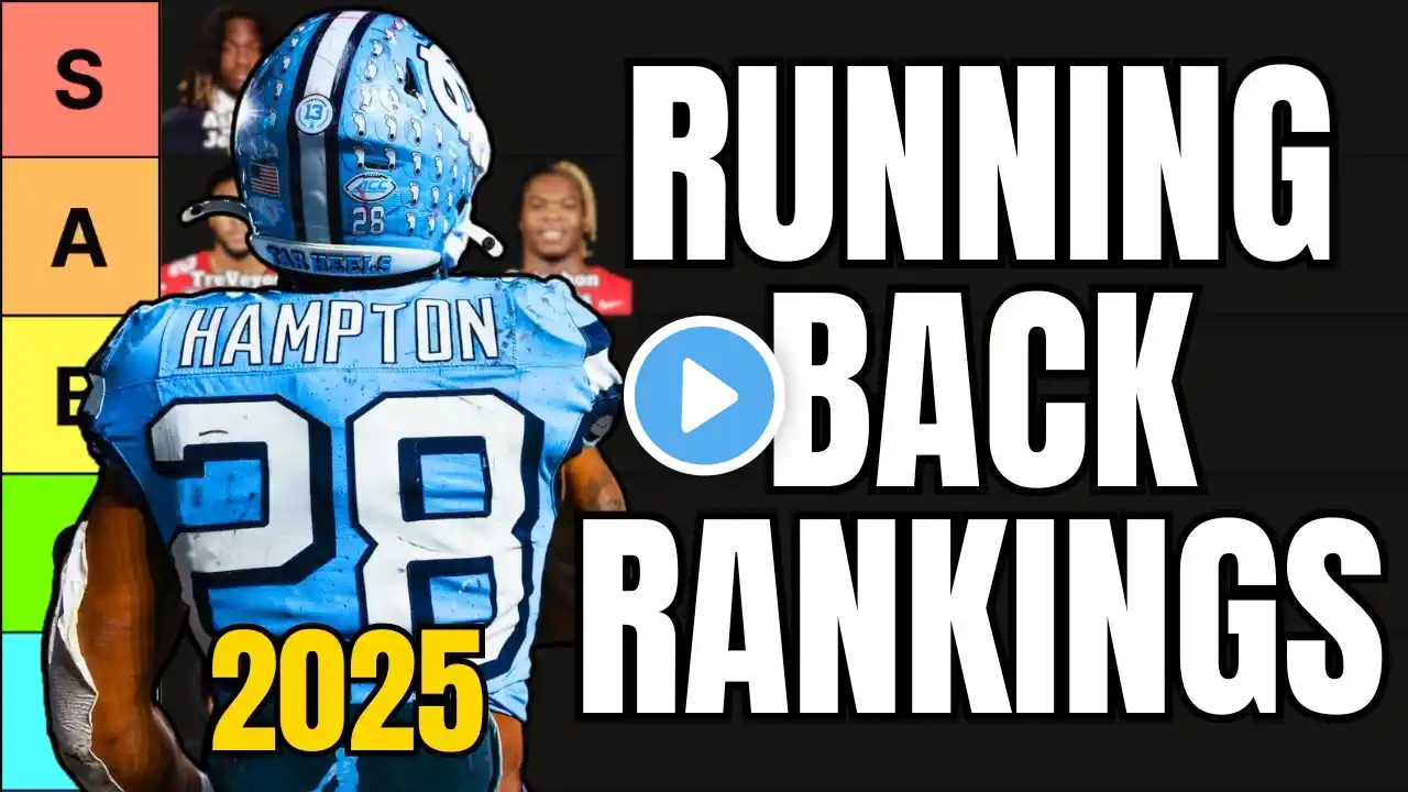 Top 10 Running Backs In The 2025 NFL Draft (Post Combine)