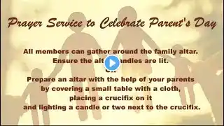 Prayer Service for Parent's Day | July 26, 2020 | DCC