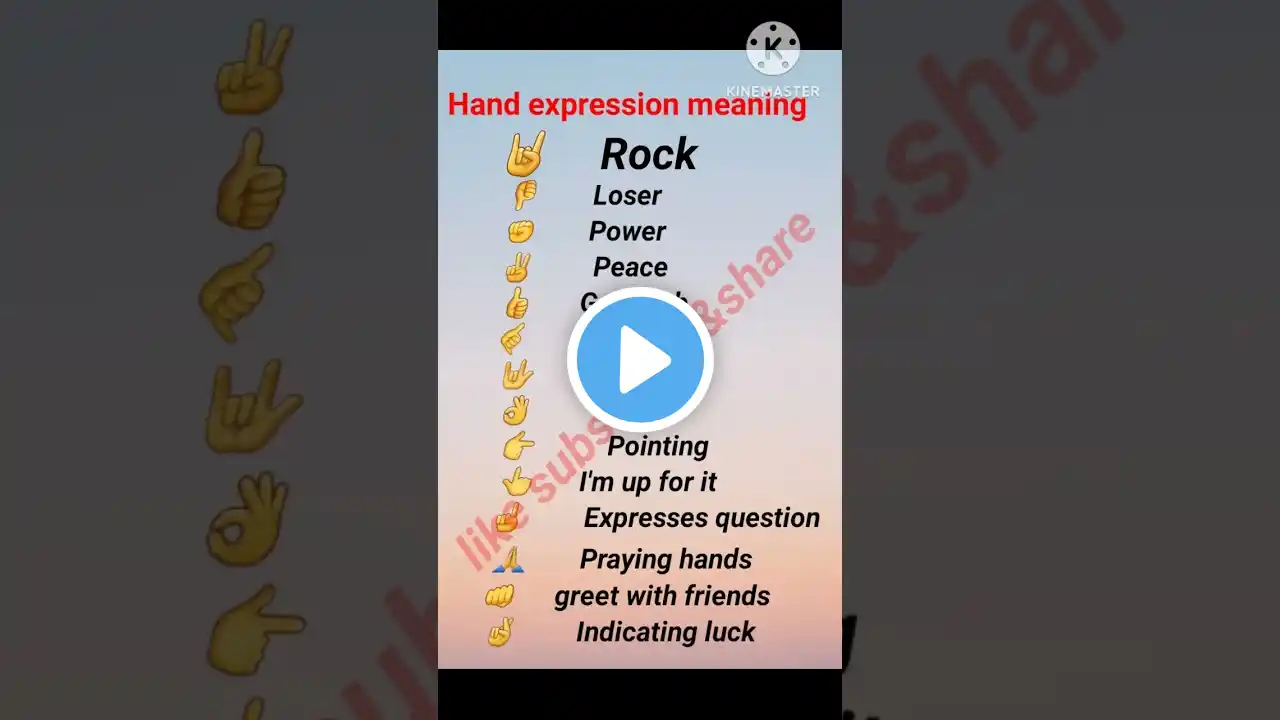 hand expression meaning ## ytshorts # learn hands emoji meaning with shorts## viralytshorts