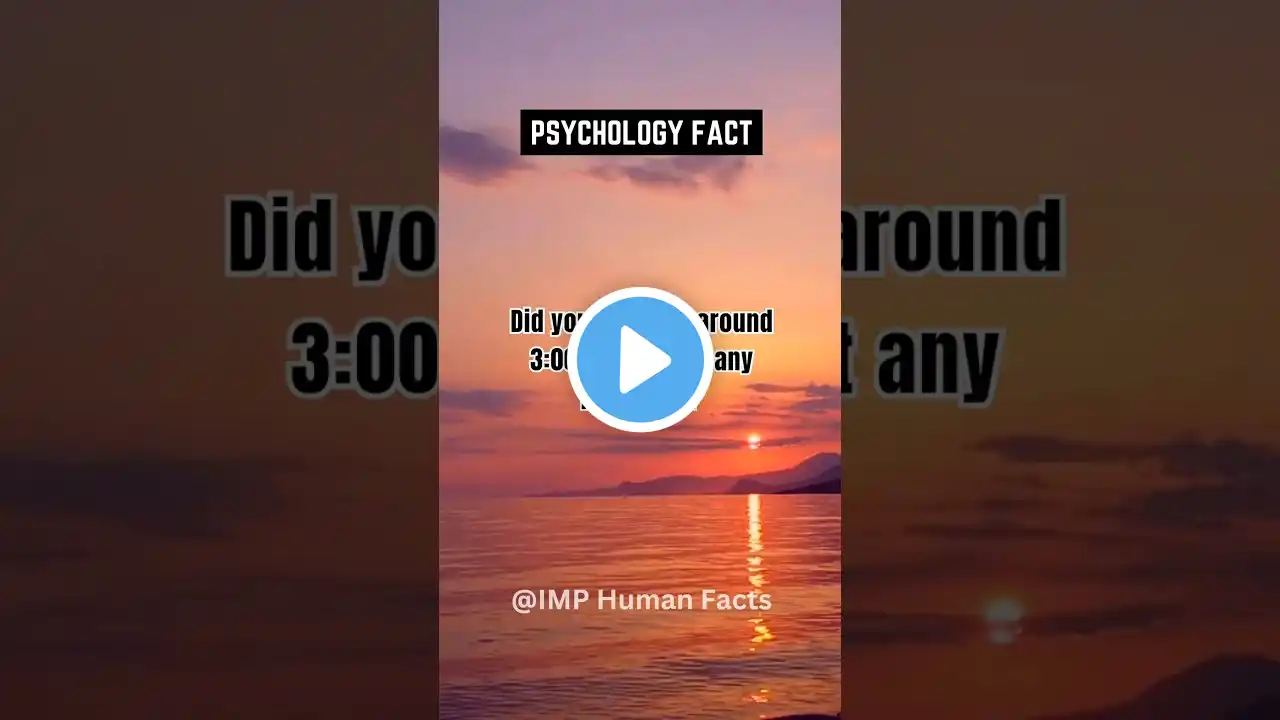 Did you wake up around 3:00 am without any reason?... #shorts #viral #facts