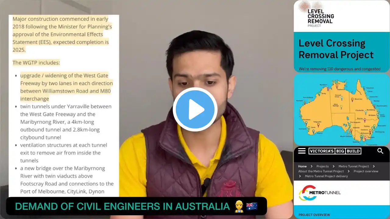 CIVIL ENGINEERING JOBS IN AUSTRALIA 👷🇦🇺