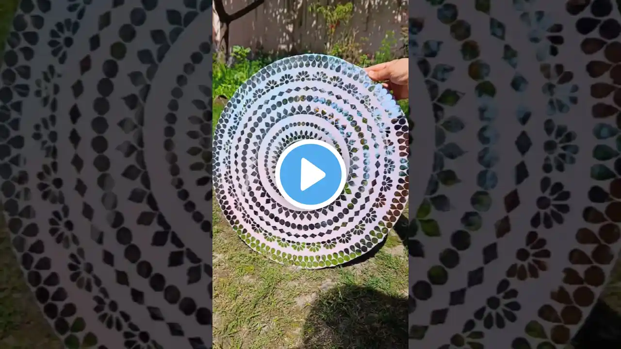 Mirror Mosaic Art😱😱😱 || Mosaic tutorial for beginners #shorts #trending #viral #mosaic