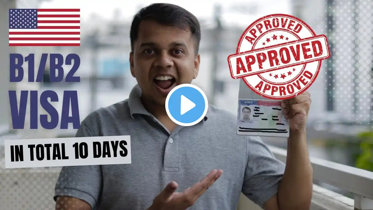 Got USA B1/B2 Visa Within 10 Days | Getting Quick Appointment & Visa Approval | Interview Questions