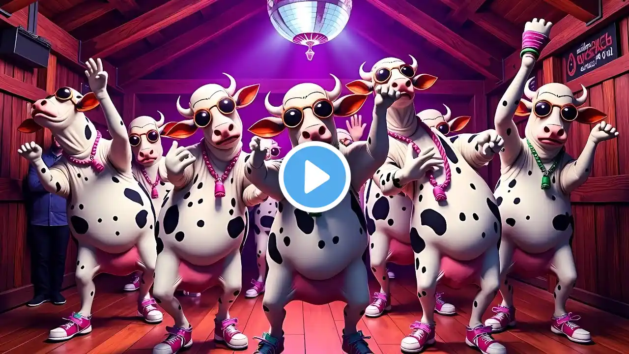 FUNNY COW DANCE 🐄| COW SONG _ COW VIDEOS | DANCING COW | ANIMAL SOUND