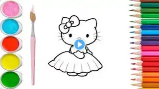 How to draw Hello Kitty/Easy drawing/simple drawing ideas for beginners