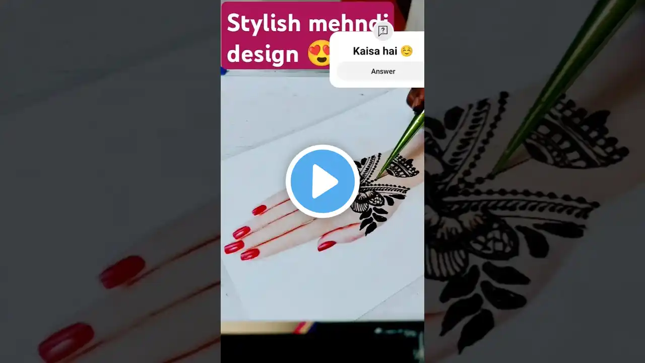 Wow Beautiful Mehandi Design😍 For Beginners 😍#trending #youtube #youtubeshorts #shorts #art #mehndi