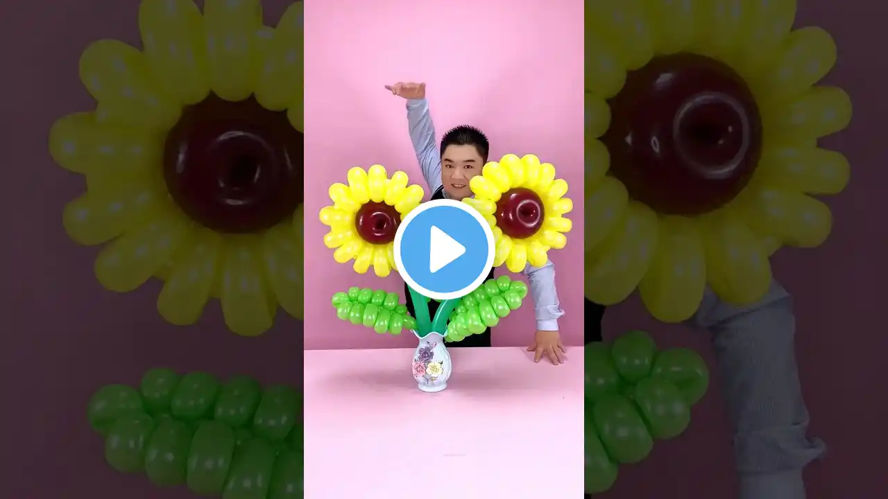 Diy how to make beautiful flower with Balloon #diy #balloon #flowers