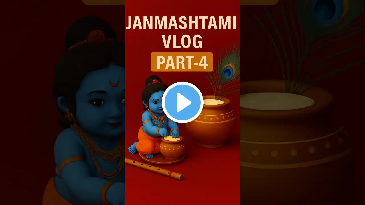 Janmashtami preparation vlog - 4 #janmashtami #minivlog #shorts #shortsfeed #status #diy #trending