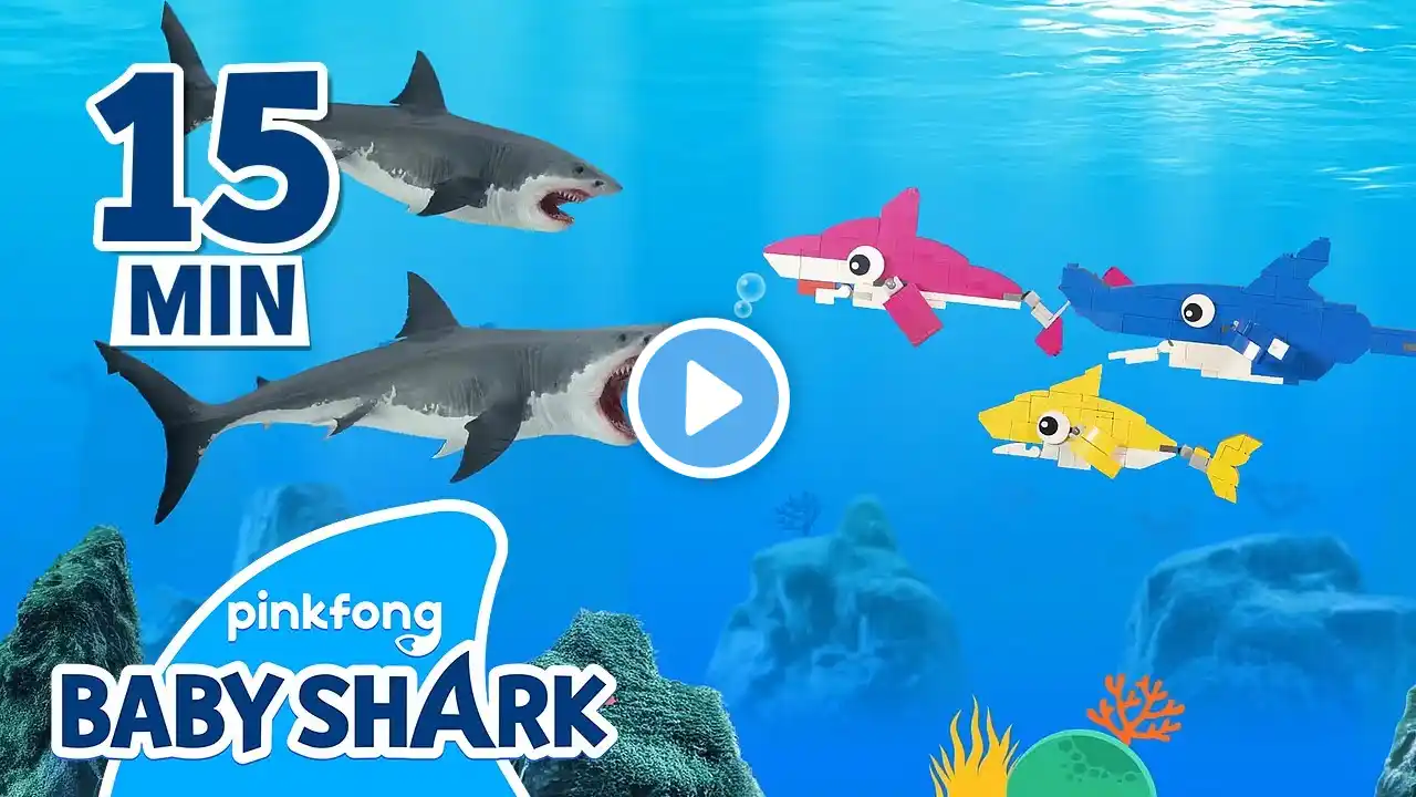 [15MIN] Baby Shark Remix Doo Doo Doo | +Compilation | Your Favorite Baby Shark | Baby Shark Official