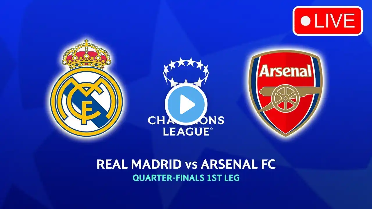 🔴 REAL MADRID VS ARSENAL UEFA WOMEN'S CHAMPIONS LEAGUE 2024/25 QUARTER FINALS 1ST LEG