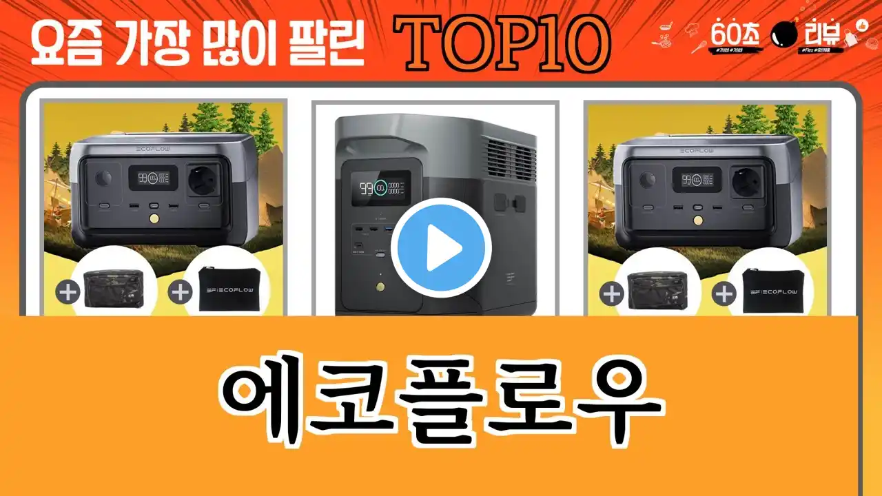 가장 많이 팔린 에코플로우 추천 Top10!