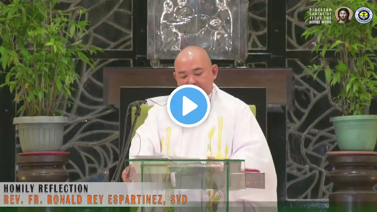 Homily By Fr. Ronald Rey Espartinez, SVD- January 28  2022    Friday  3rd Week in Ordinary Time