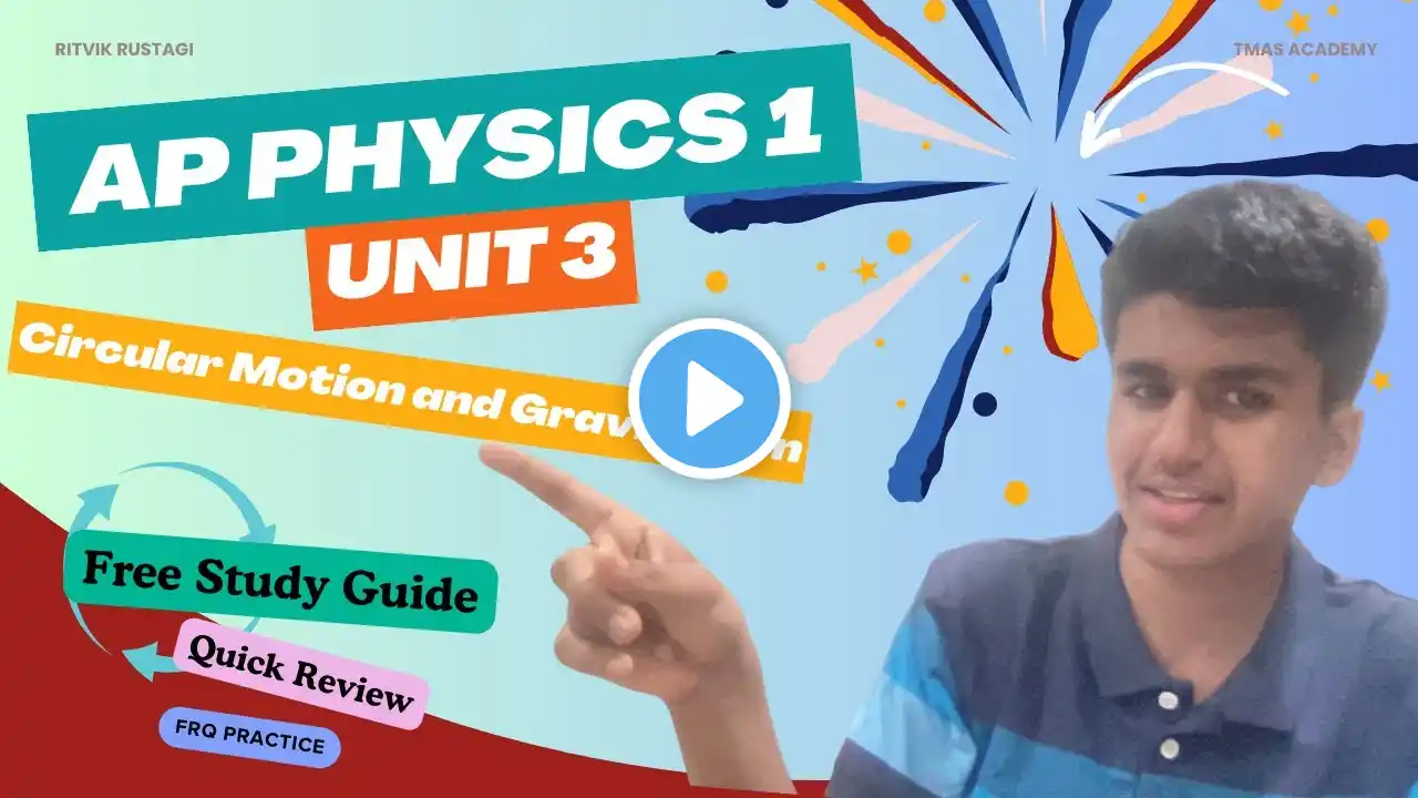 AP Physics 1 Unit 3 Rapid Review | Circular Motion and Gravitation | FREE Book Included | Ritvik