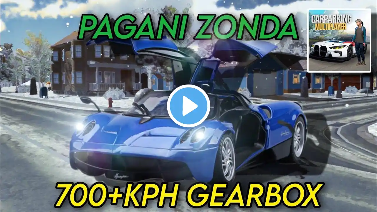 car parking multiplayer pagani zonda best gearbox 700+kph new update 2024