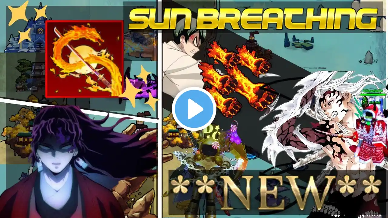 **NEW** SUN BREATHING Full Showcase | DEMON BLADE roblox