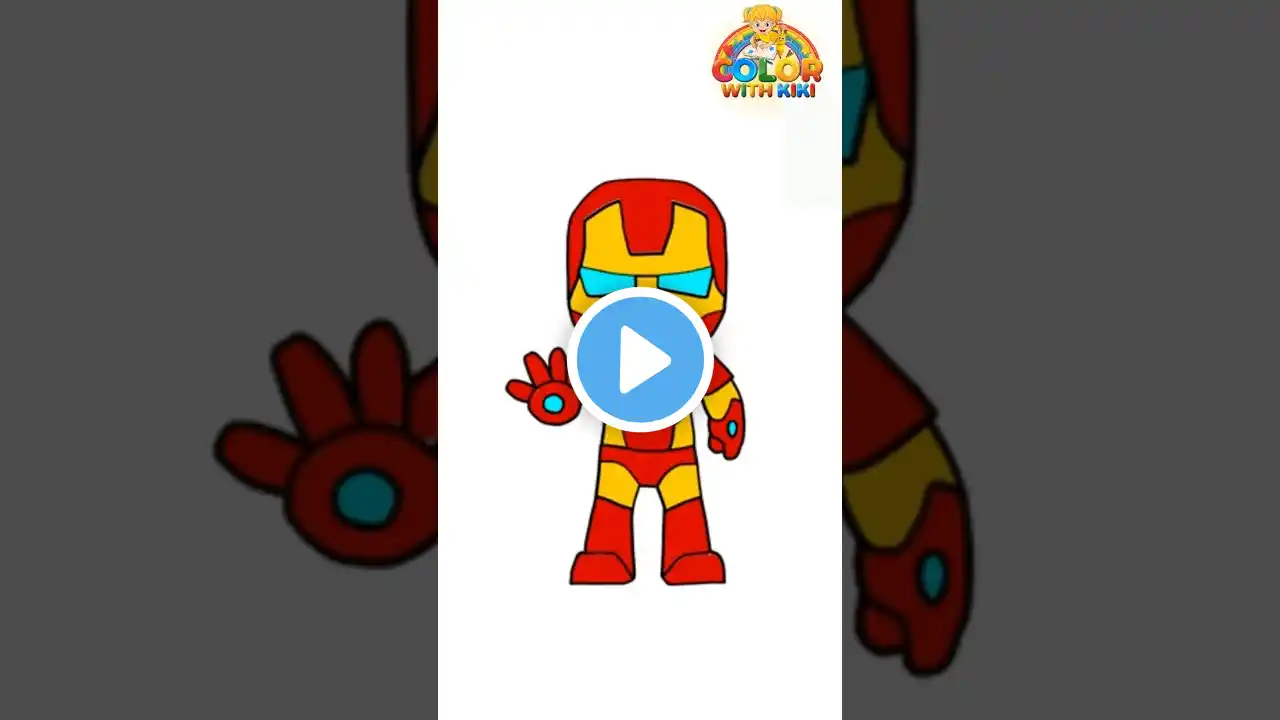 Learn to Draw Marvel Chibi Iron-man - Drawing and Coloring Tutorial for Kids