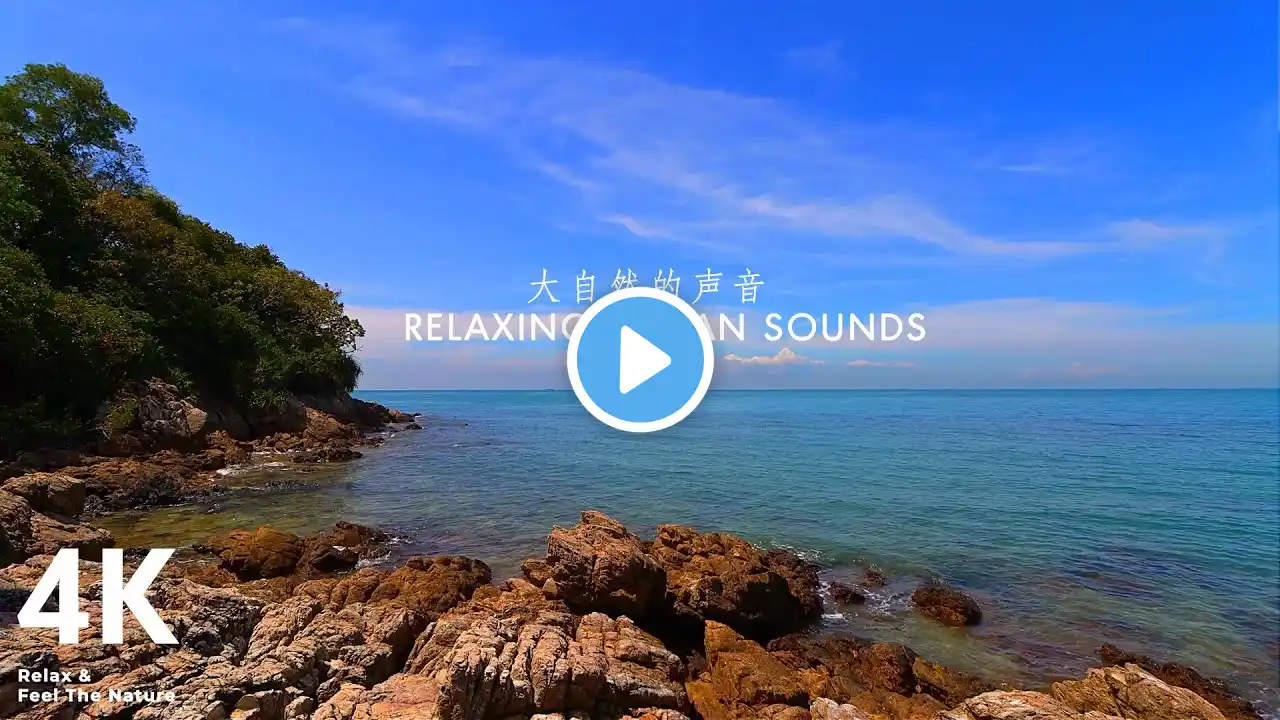 Ocean Waves Sounds Crashing On Rocks, Beach Sounds, Beach Scene, Beach Background, Sea Sounds