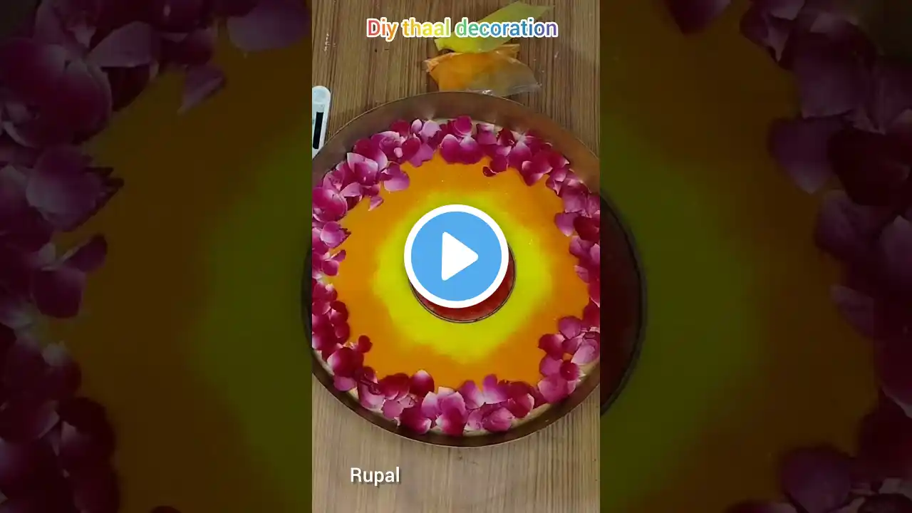 Diwali decoration ideas/thali decoration #shorts #shortvideo #diy #diwali