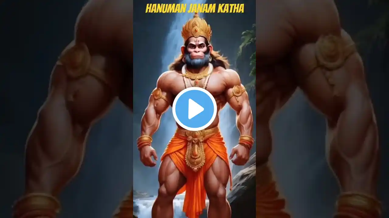 The Birth of Hanuman:An Ancient Tale of Divine Power 🙏🚩 #shorts #short #trending #viralshorts