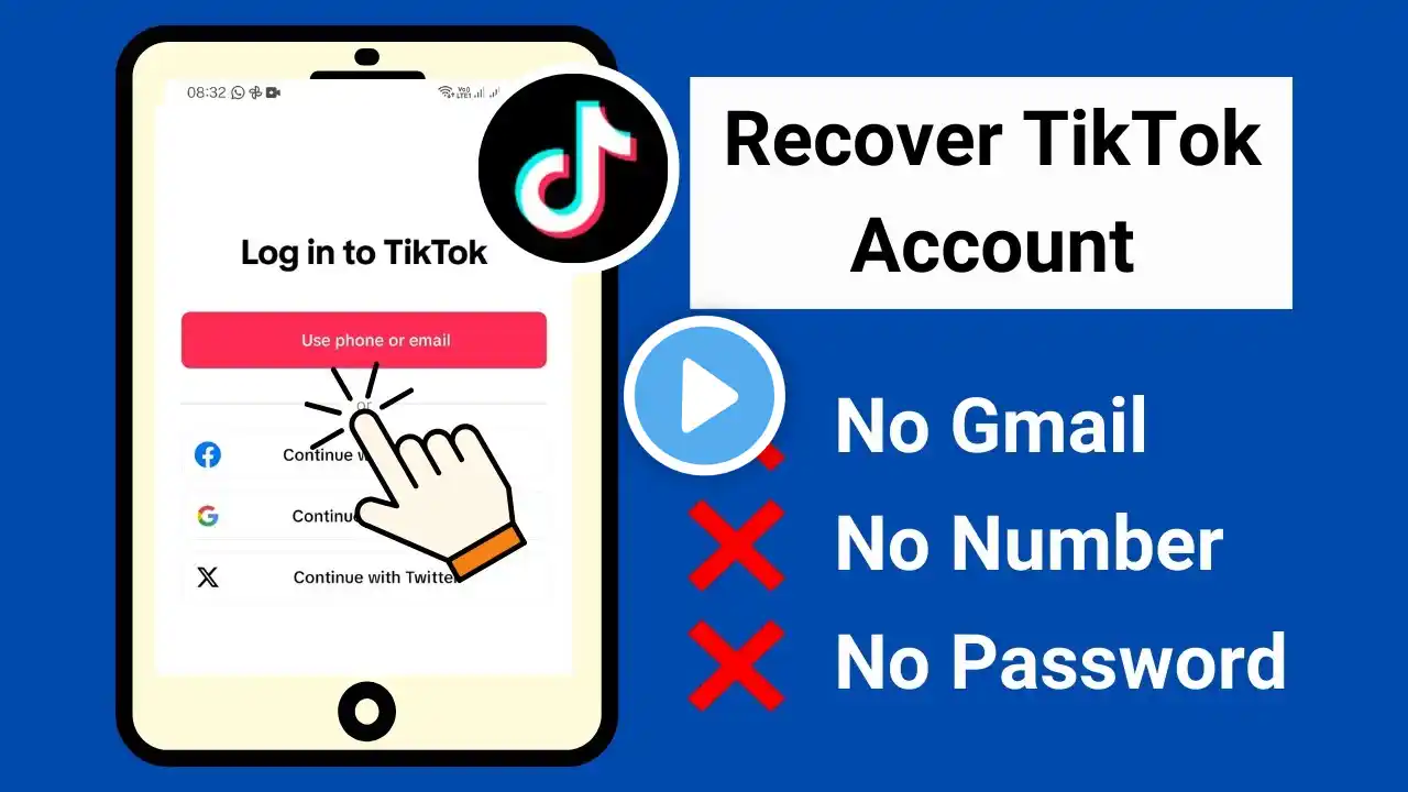 How to Recover TikTok Account without Email or Phone Number (2024) | Recover TikTok Account