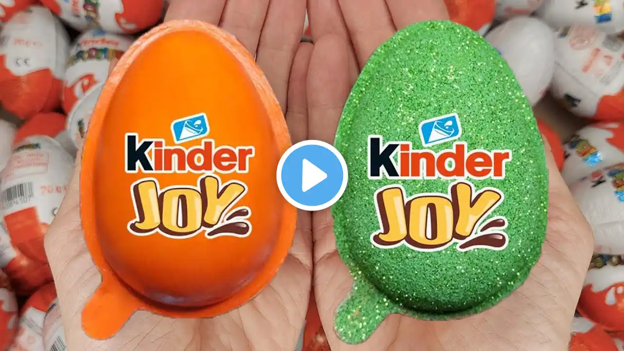 Satisfying Video | Unpacking Yummy Kinder Joy & Kinder Surprise Chocolate Eggs ASMR Candy Opening